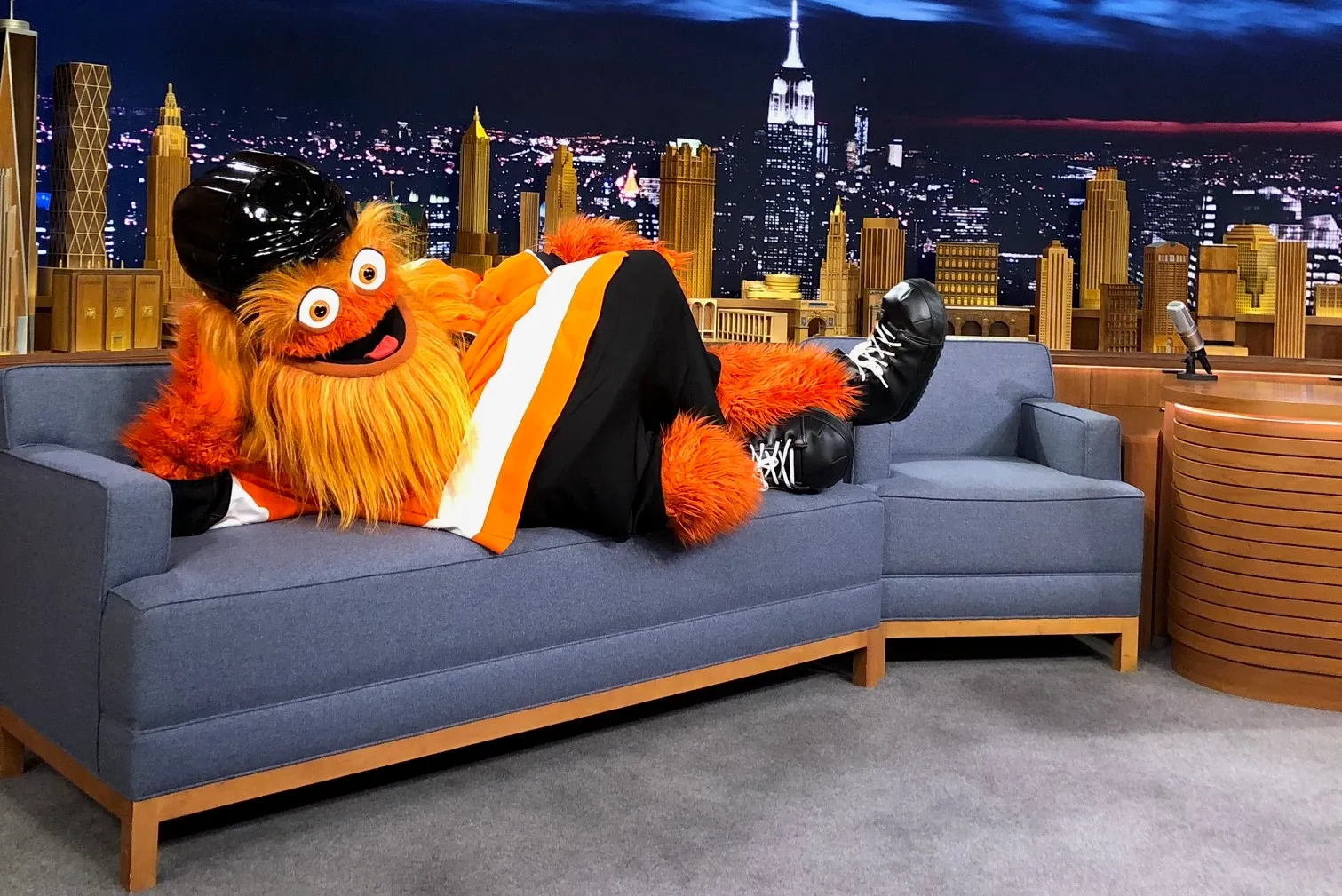 Gritty on the ice